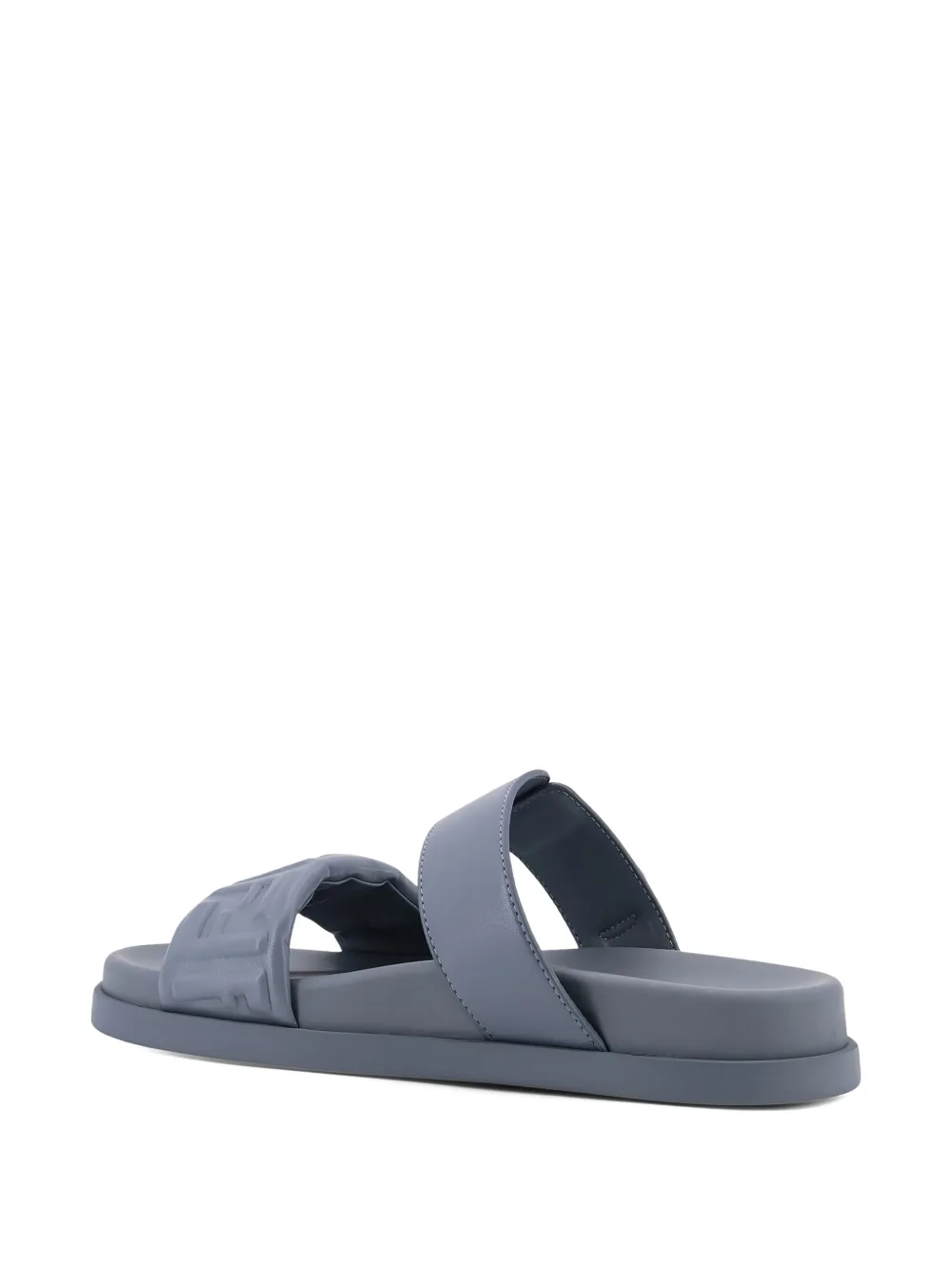 FENDI Feel embossed logo strap sandals Blauw