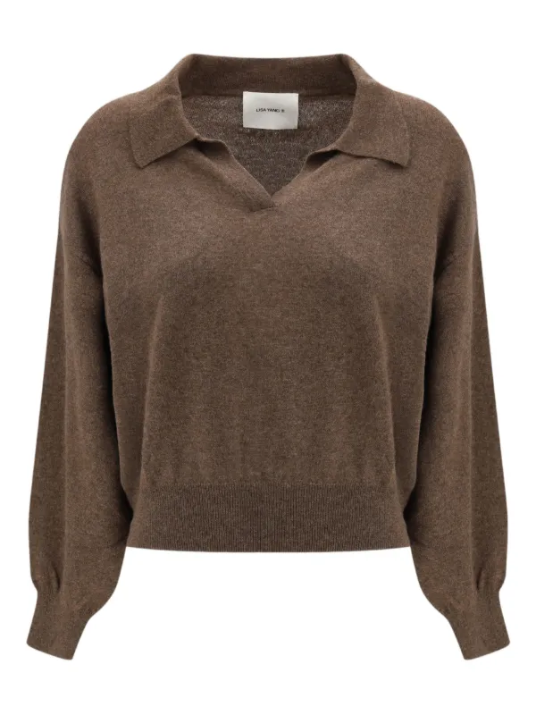 Lisa Yang Katriel Cashmere Sweater in Brown