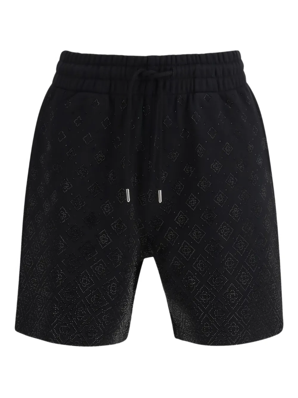 Casablanca crystal monogram shorts - Schwarz