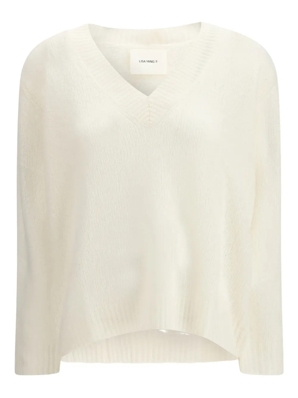 Lisa Yang Leona V-neck Sweater In Neutral