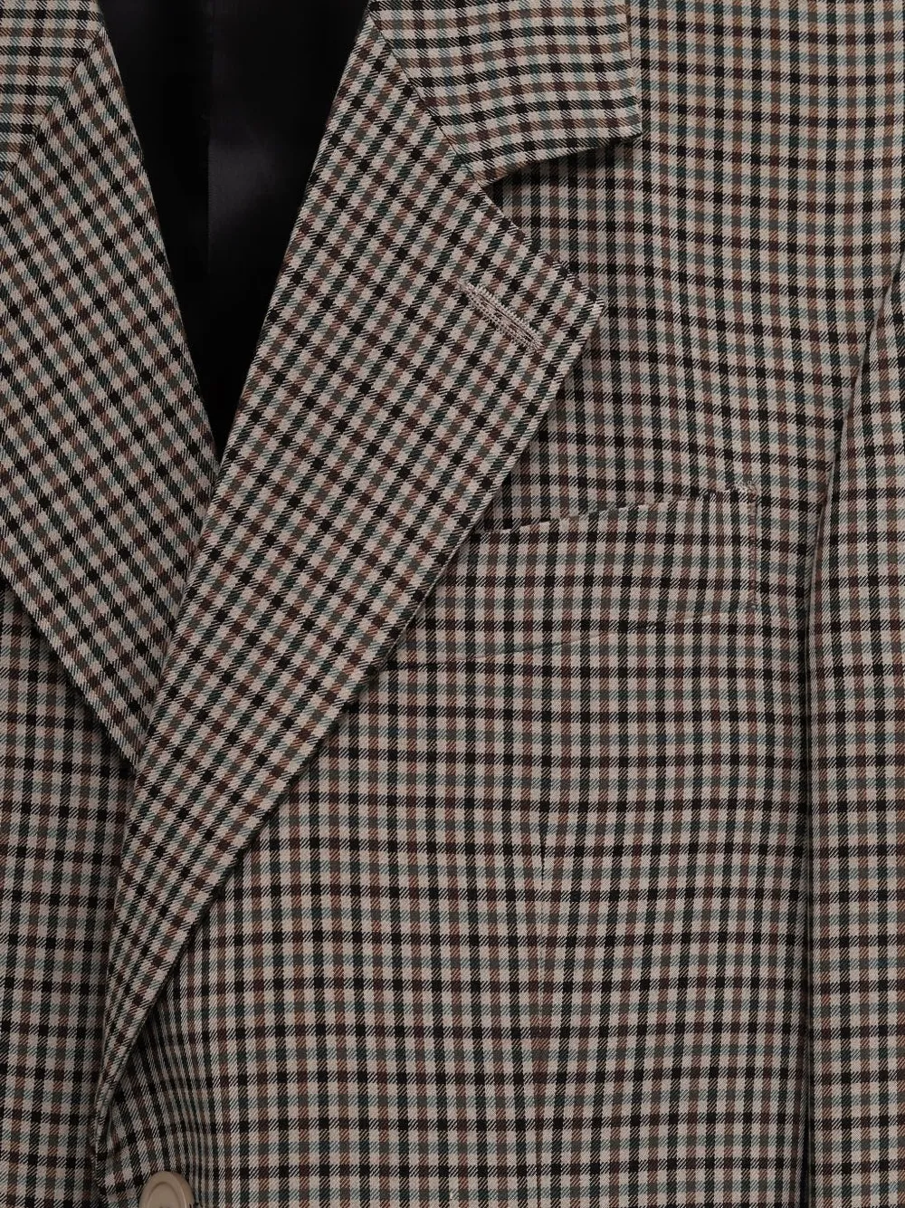  Balenciaga Checked Tie Blazer - Neutrals 