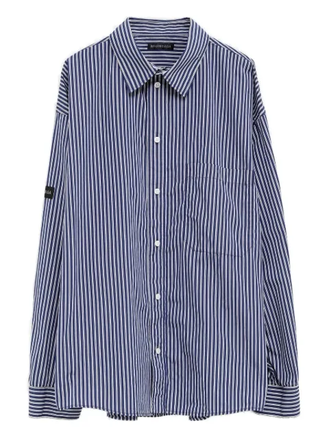 Balenciaga striped patch shirt