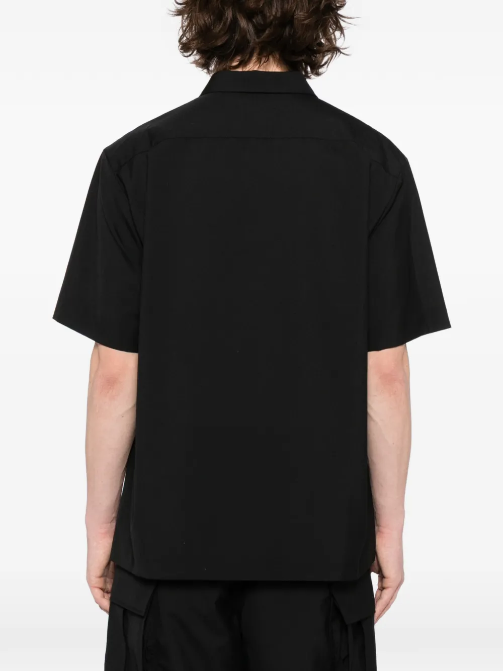 sacai Overhemd met korte mouwen Zwart