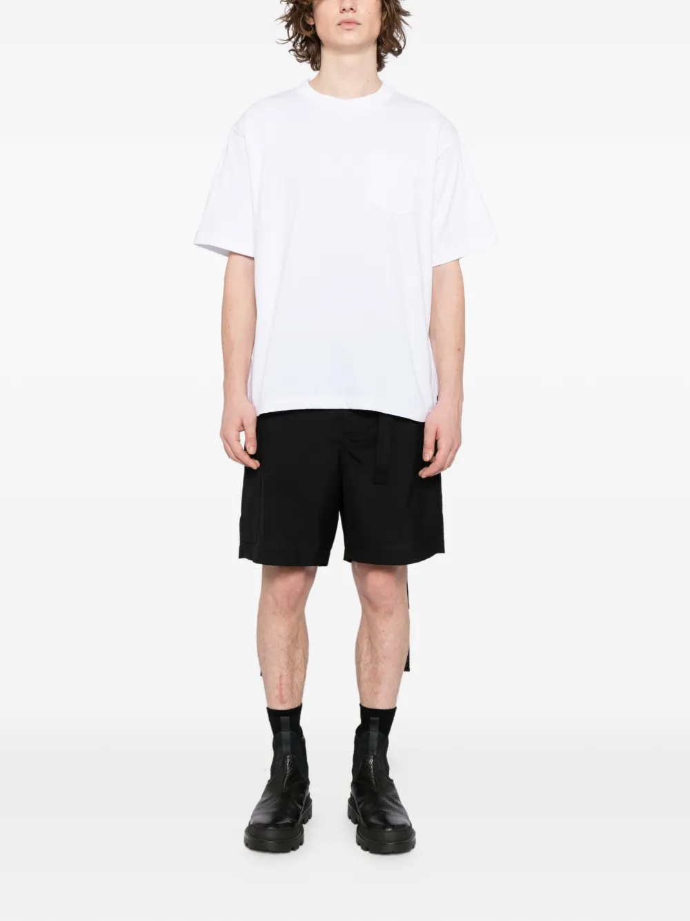 Sacai chest pouch pocket T-shirt - Wit