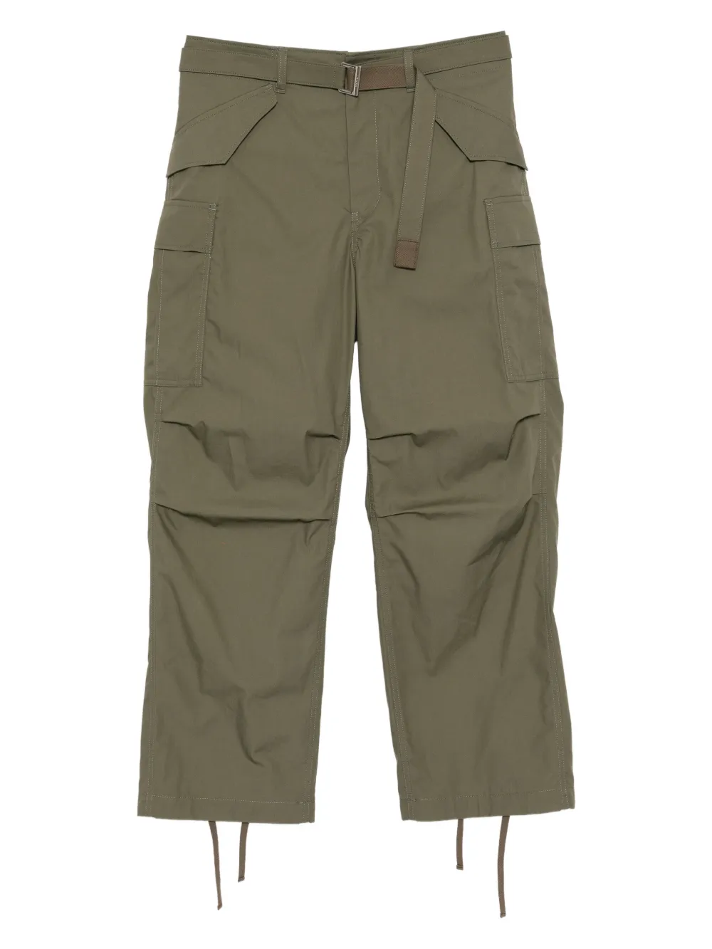 sacai belted cargo pants - Verde