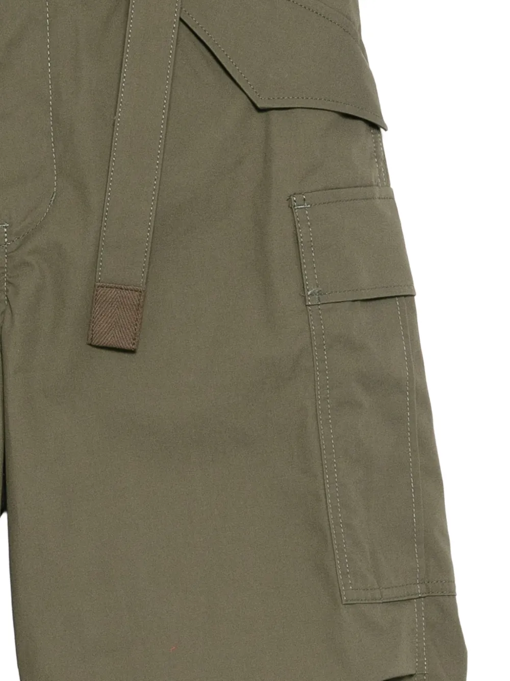  Sacai Belted Cargo Pants - Green 
