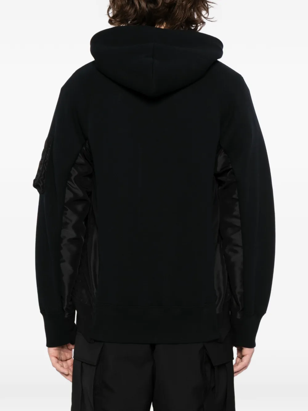 sacai Bomberjack met trekkoord Zwart