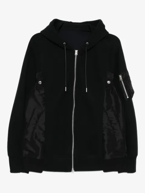sacai chamarra bomber con cordones