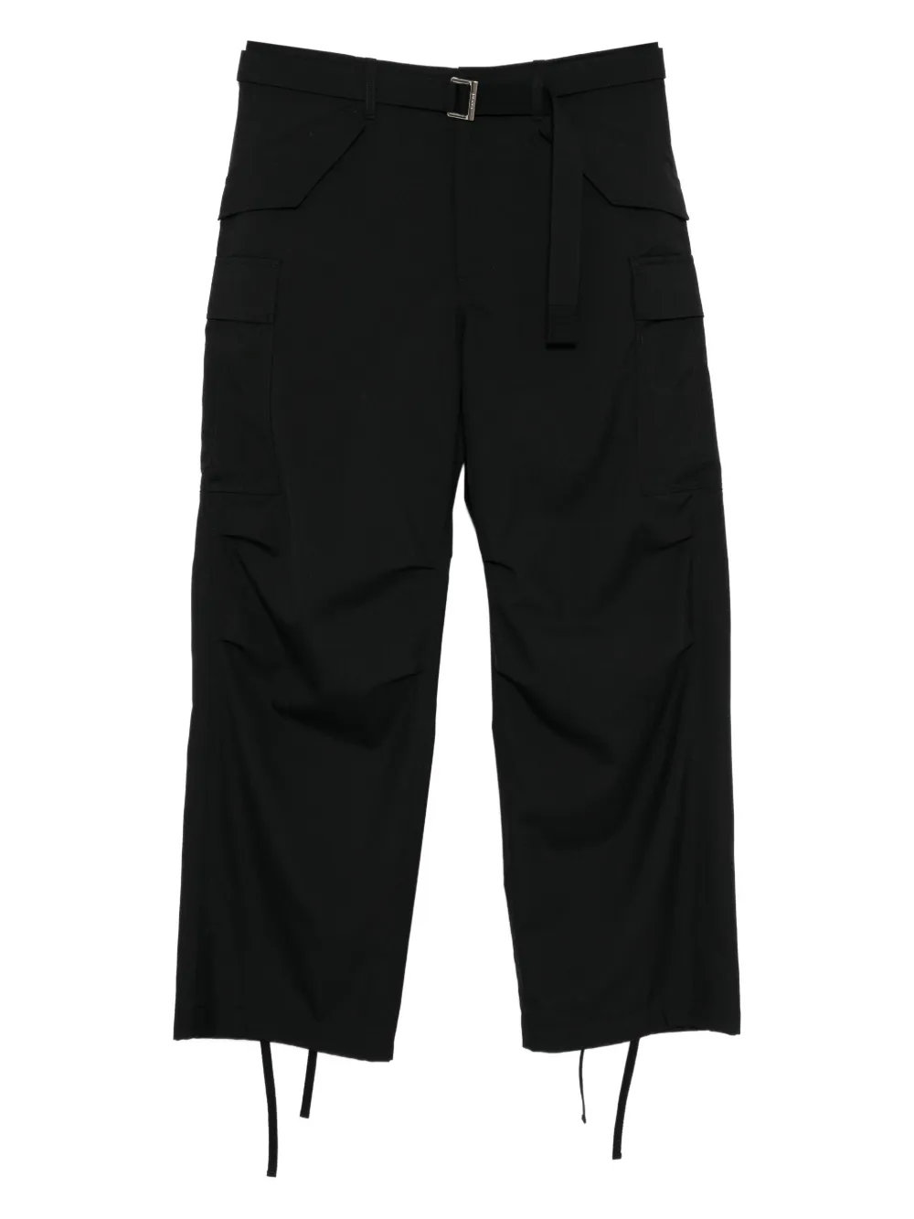 sacai belted cargo pants - Schwarz