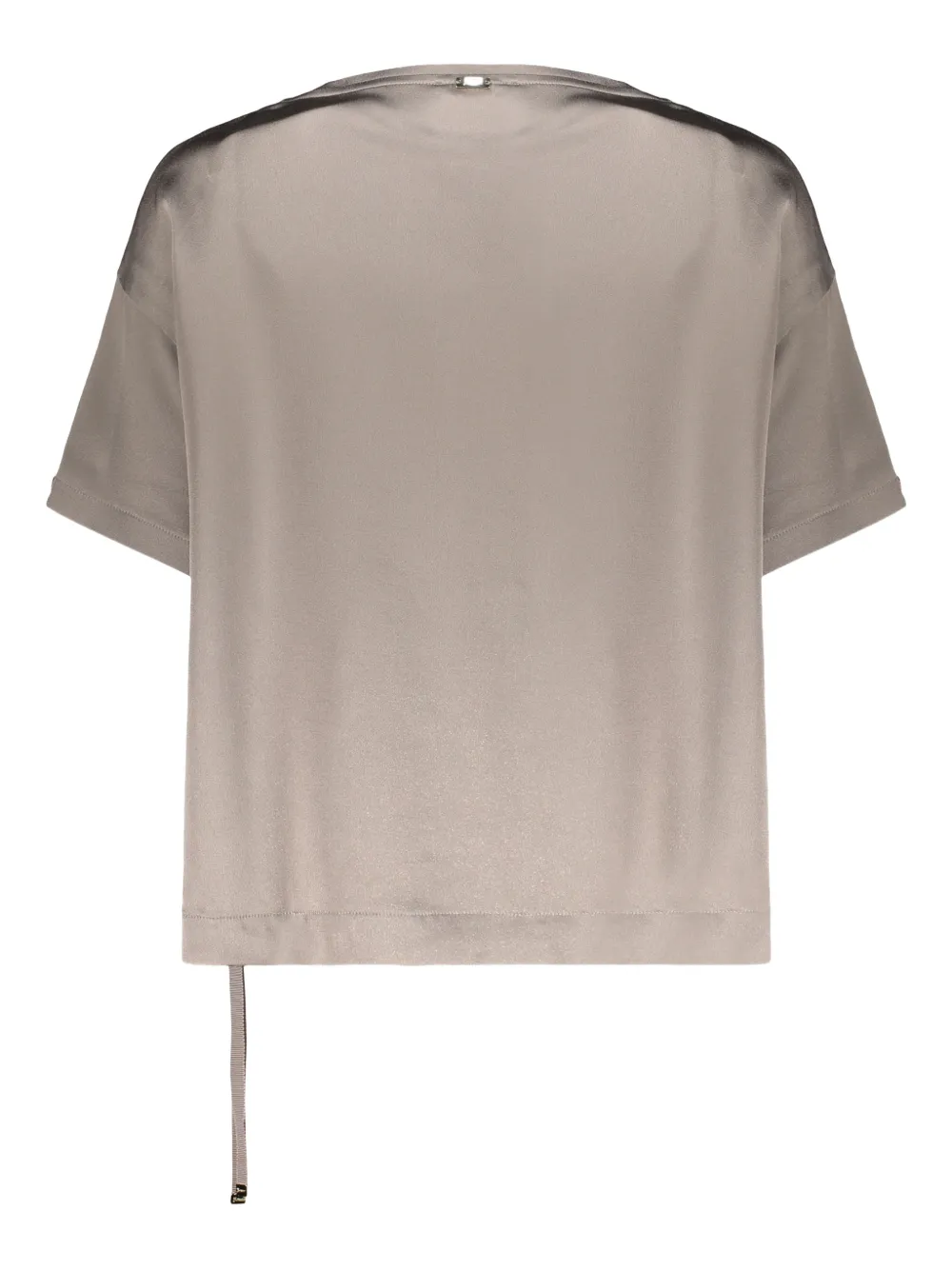 Herno asymmetric short-sleeve blouse - Beige