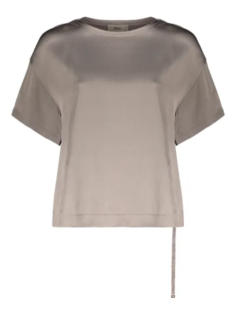 Herno asymmetric short-sleeve blouse