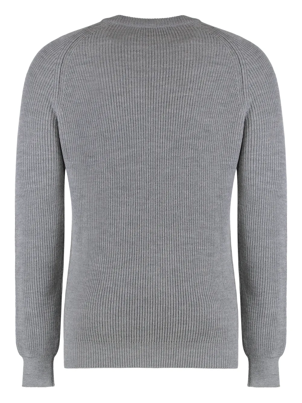 Moorer ribbed crew-neck sweater - Grijs