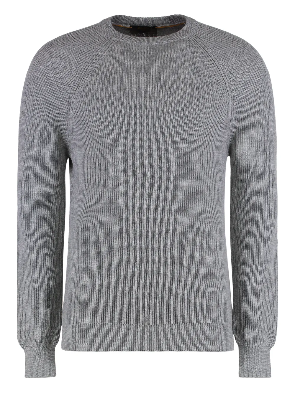 Moorer ribbed crew-neck sweater - Grigio