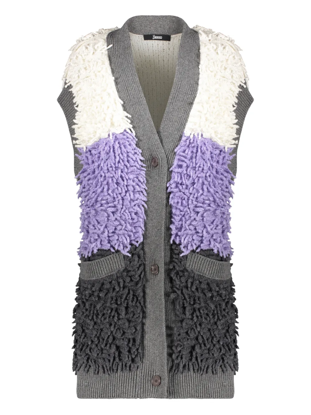 Herno pockets cardigan - Grigio