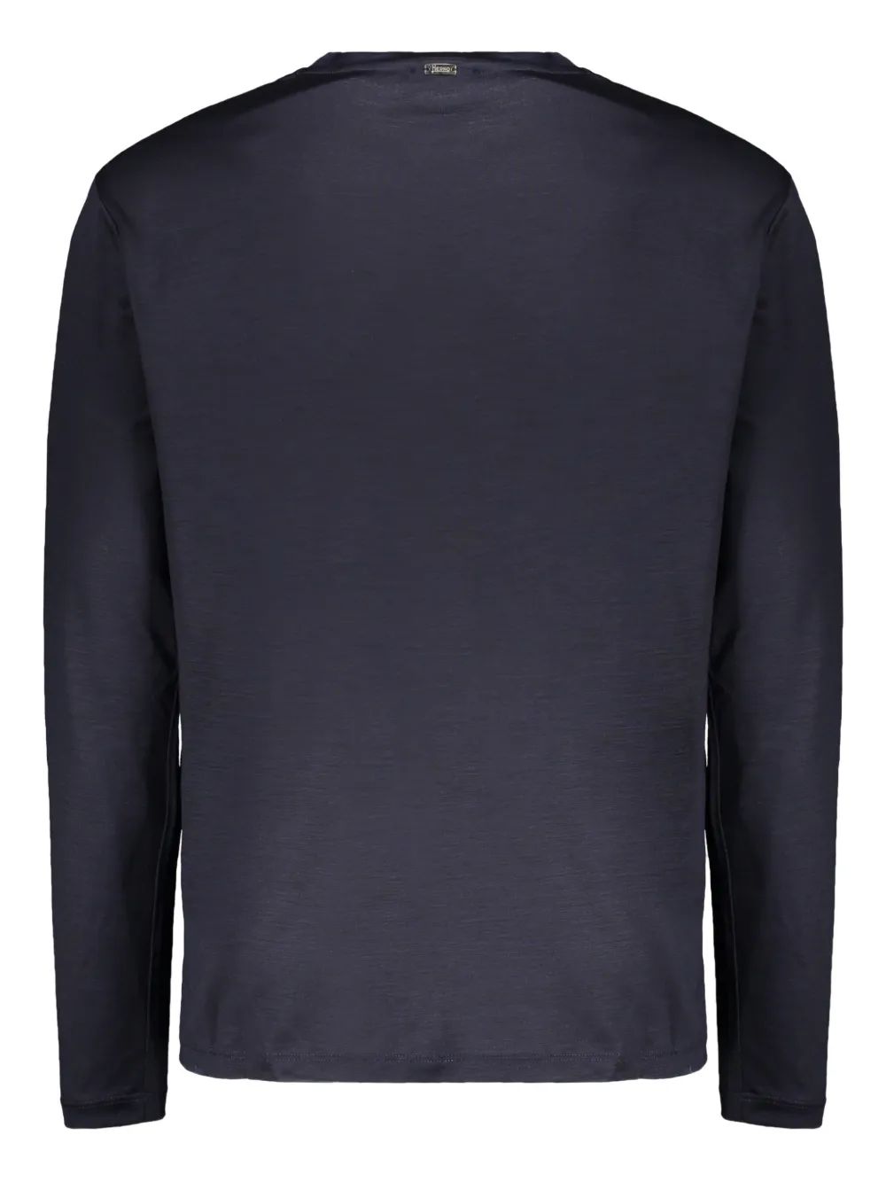 Herno long-sleeve round-neck top - Blauw