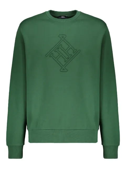 Herno logo-motif cotton sweatshirt