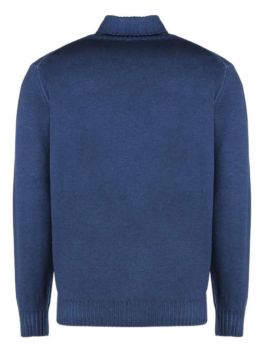 Moorer high-neck long-sleeve sweater - Blauw