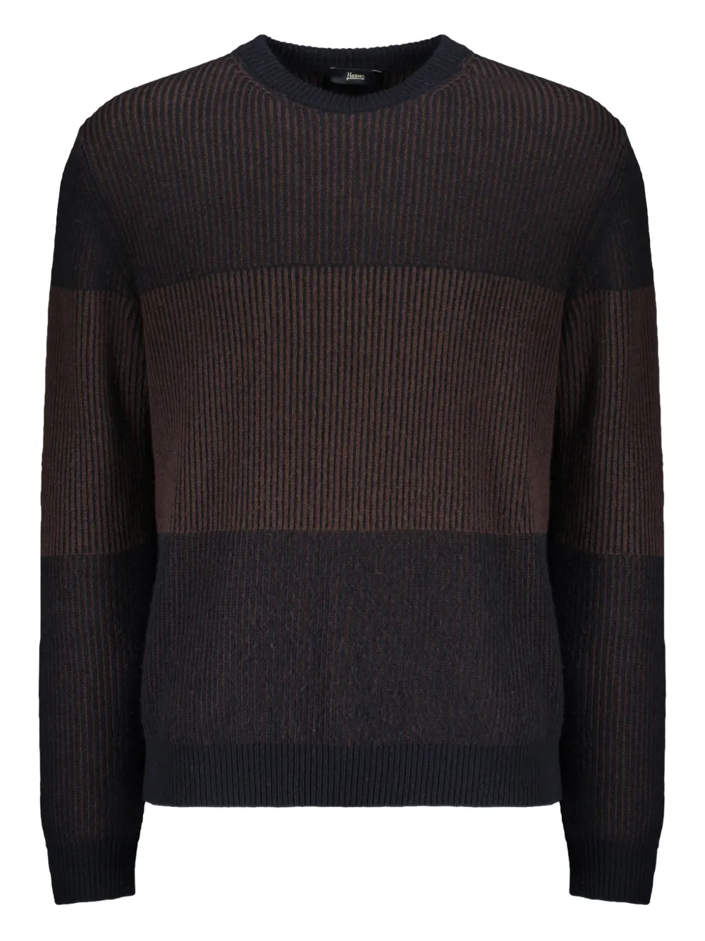 Herno ribbed colour-block sweater | marrón | Image 1