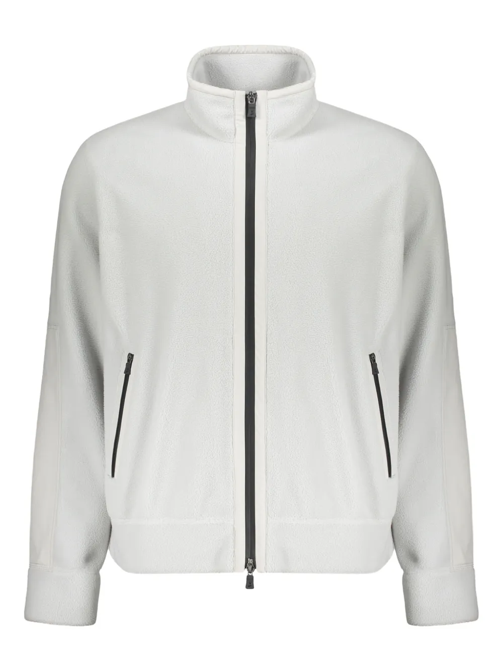Herno zip-up raised-collar fleece sweatshirt | White | Image 1