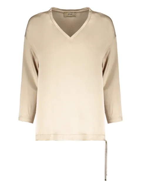 Herno long-sleeve V-neck top