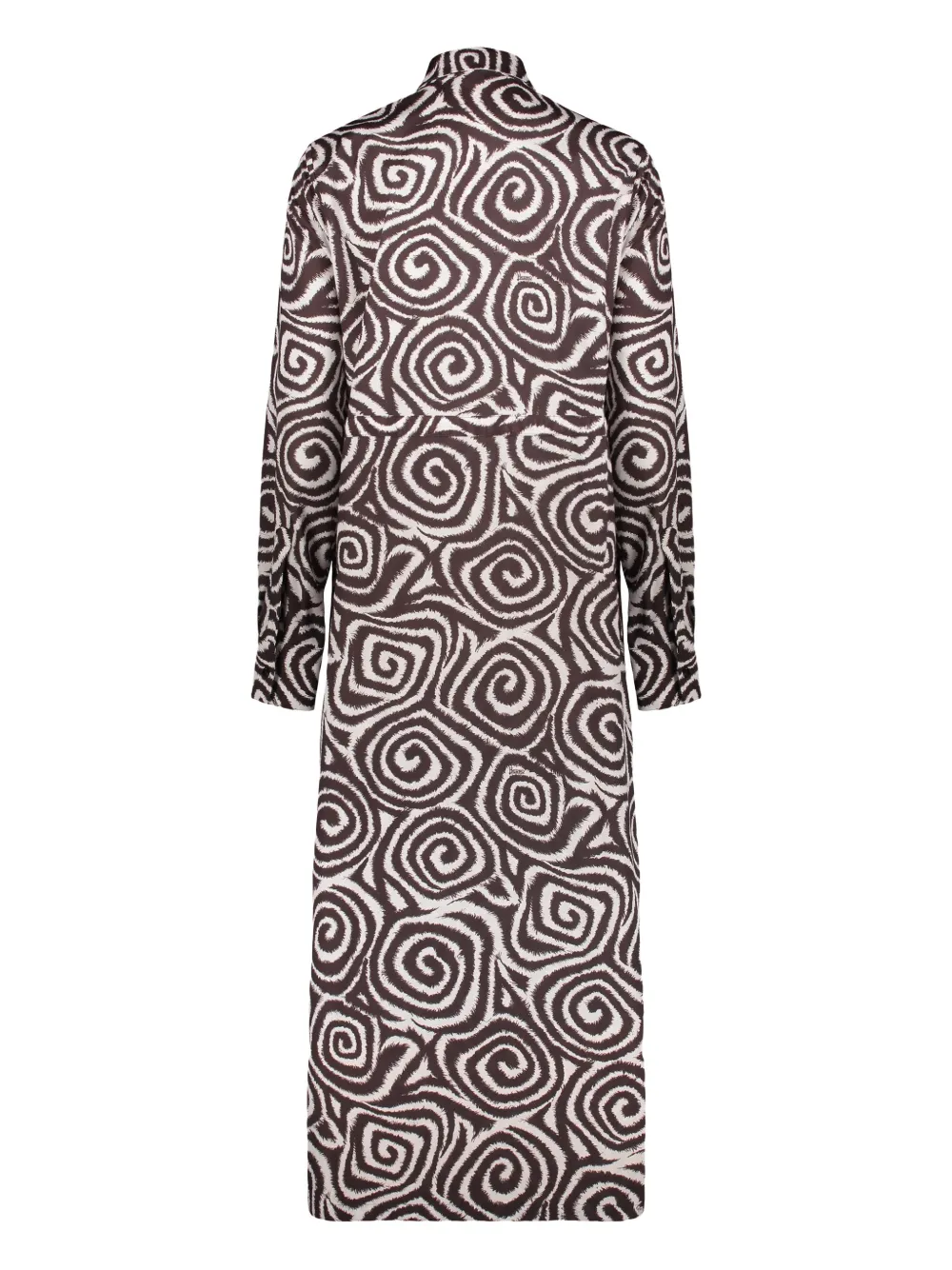 Herno high-collar belted dress - Bruin