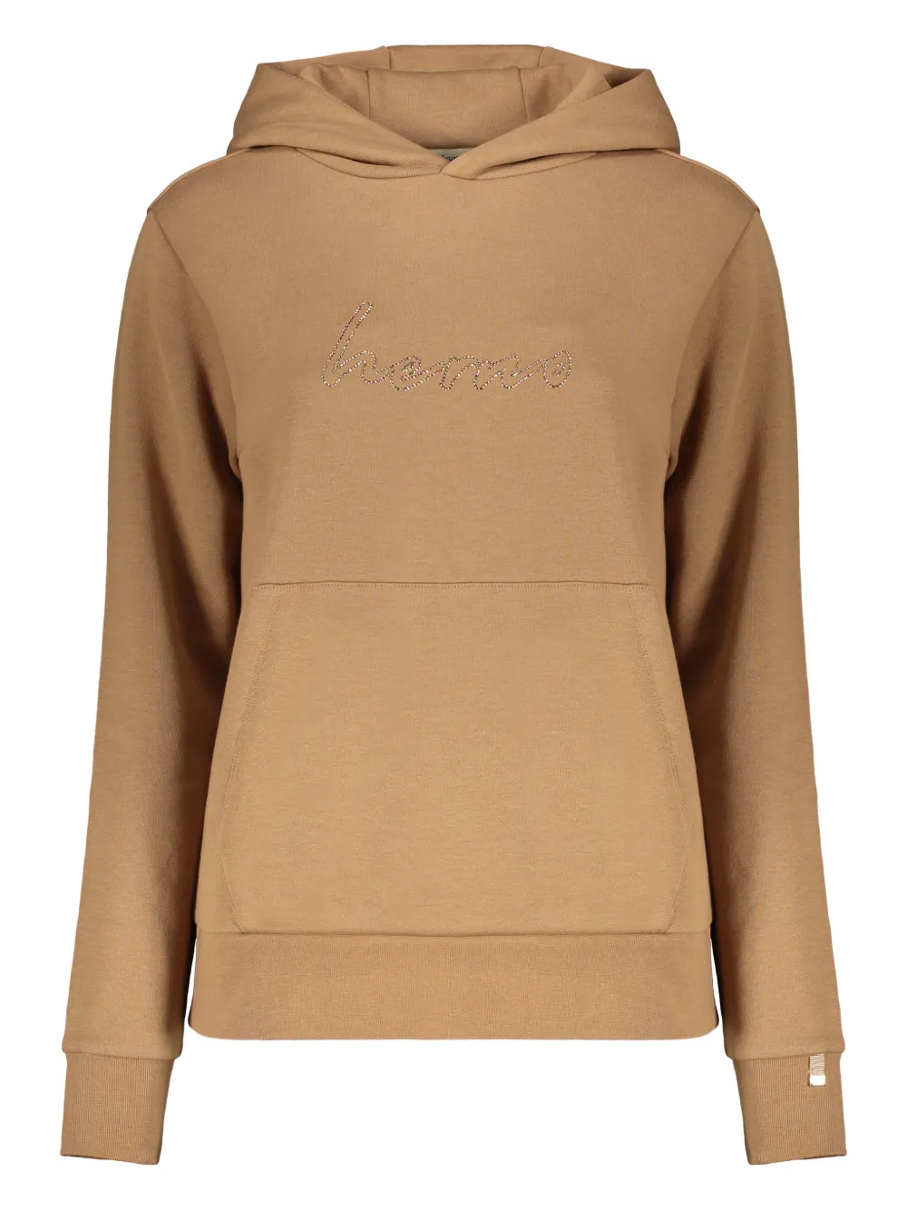 Herno logo-detail hoodie - Marrone