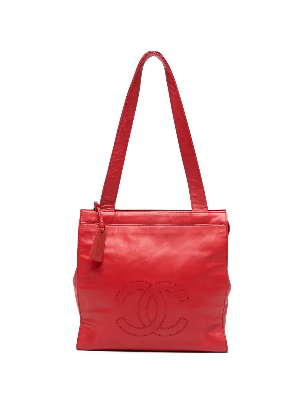 CHANEL Pre-Owned Borsa a spalla Coco Mark in pelle 1997-1999 - Rosso