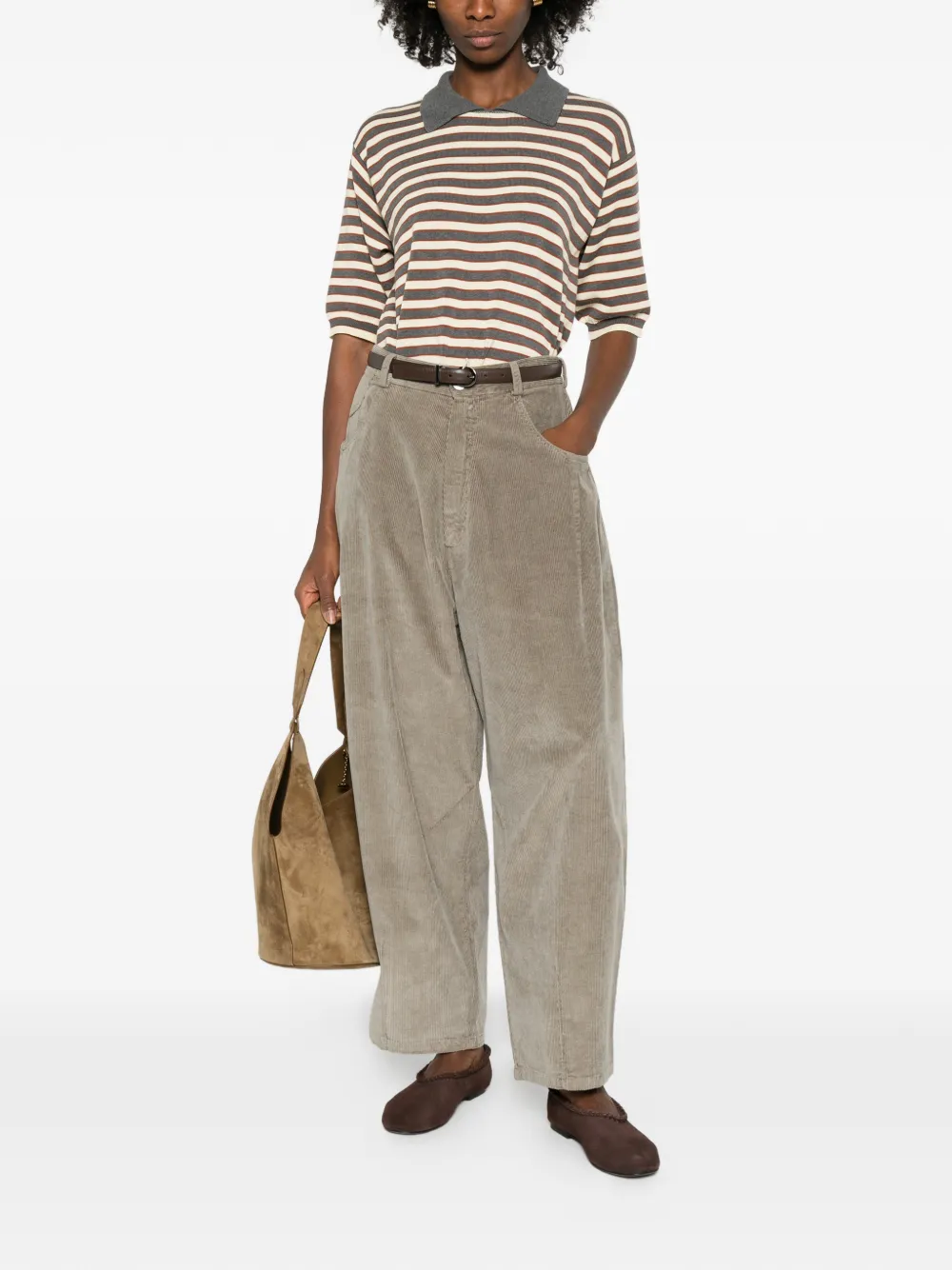 Cordera corduroy trousers - Beige