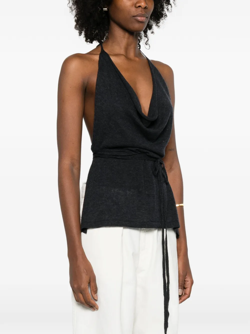 Halterneck Tie Top