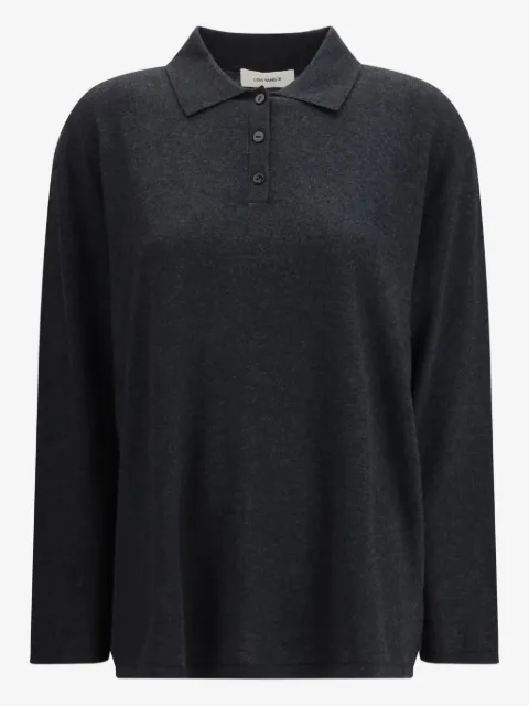 Lisa Yang Caisa buttoned collar polo top