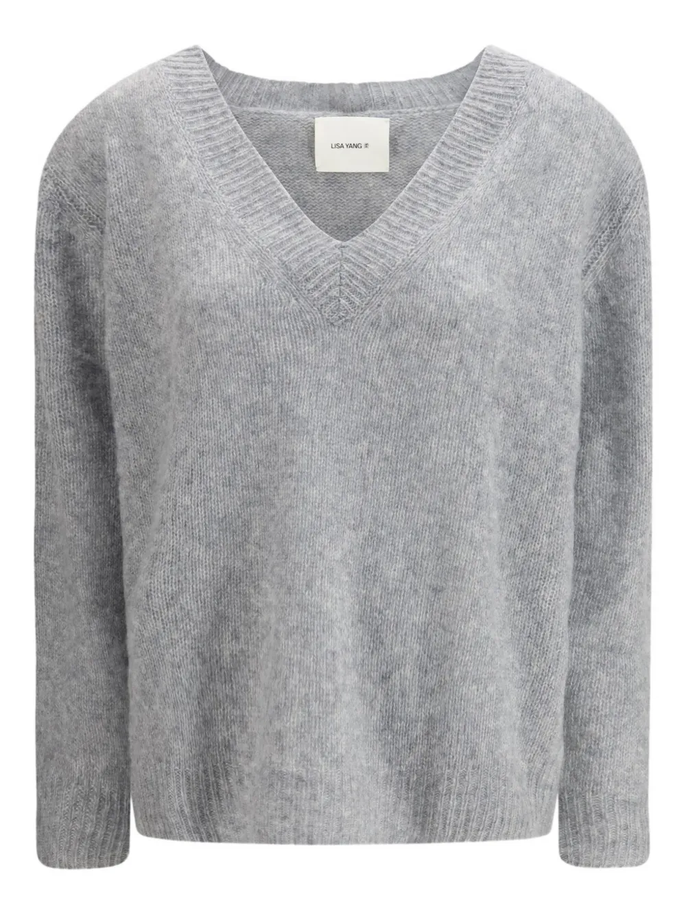 Lisa Yang V-neck leona sweater - Grau