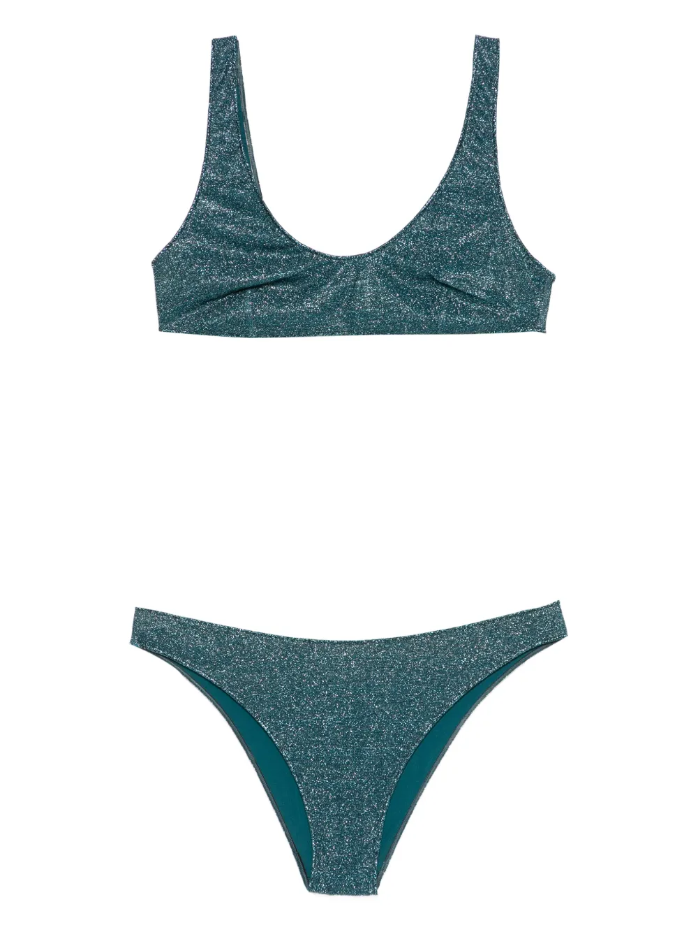 Oséree scoop-neck bikini - Blu