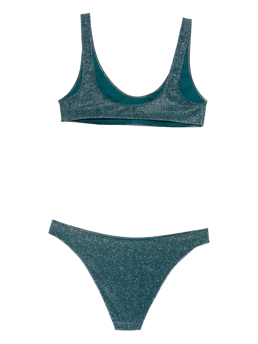 Oséree Bikini met diepe ronde hals Blauw
