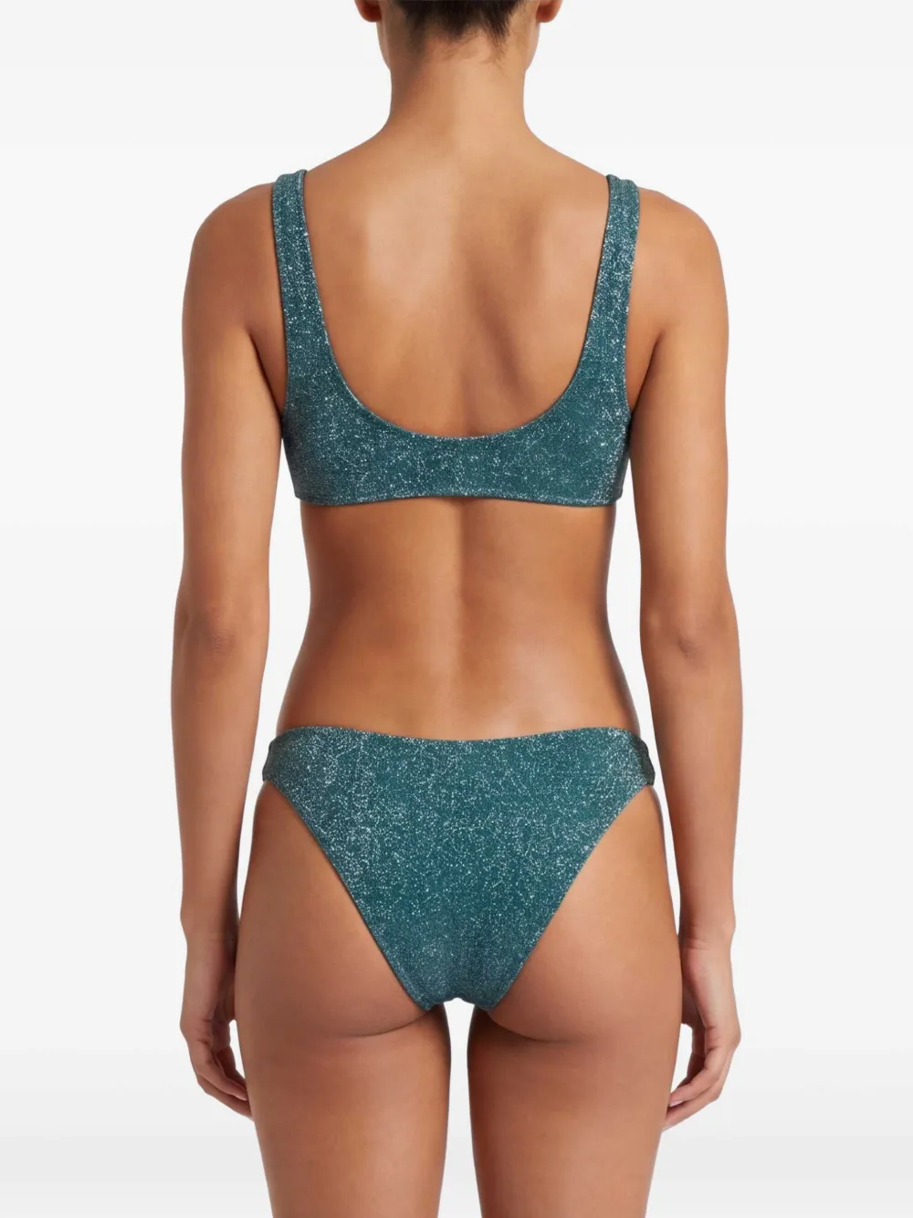 Oséree Bikini met diepe ronde hals Blauw