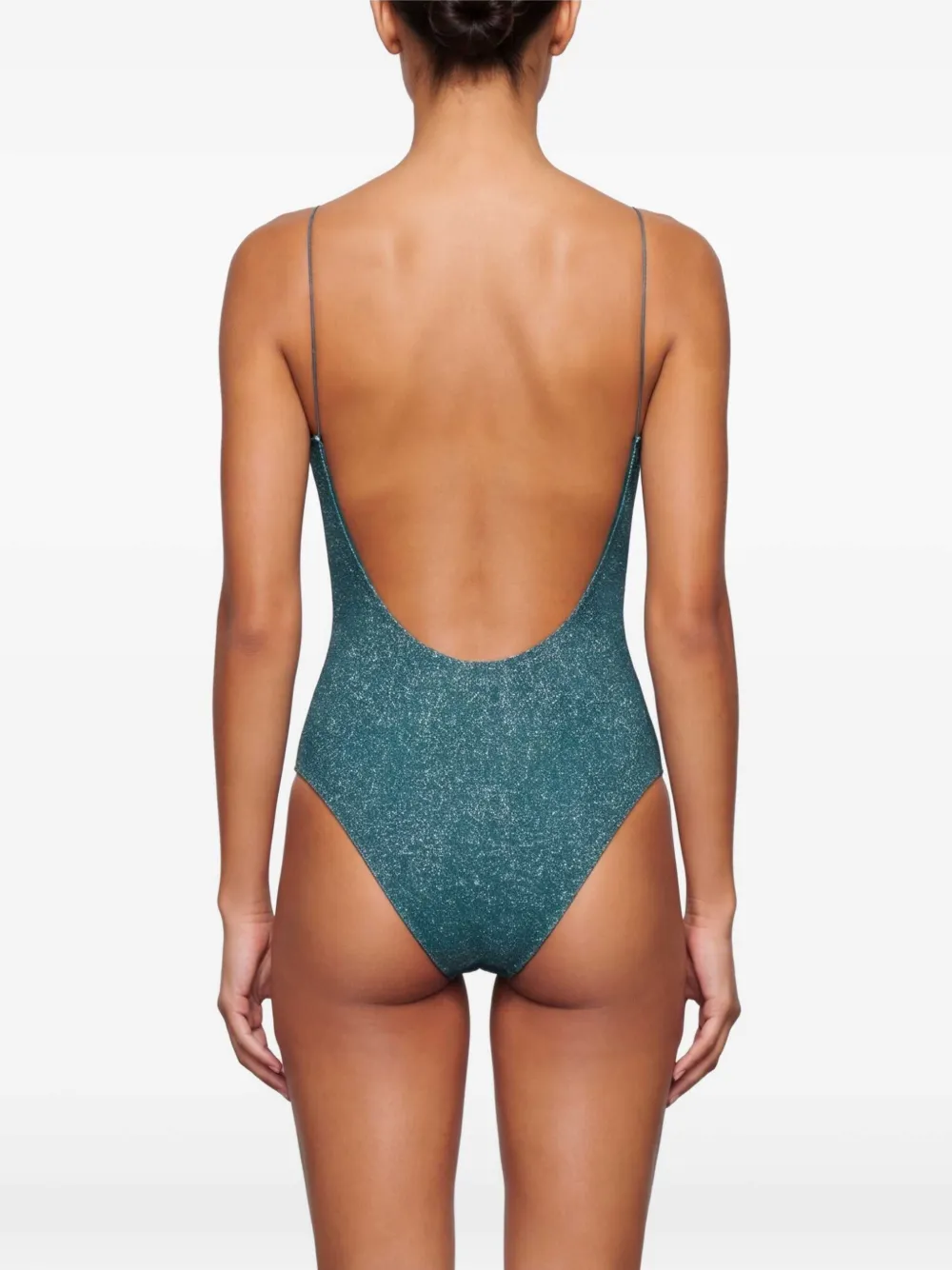 Oséree Lumière badpak met spaghettibandjes Blauw