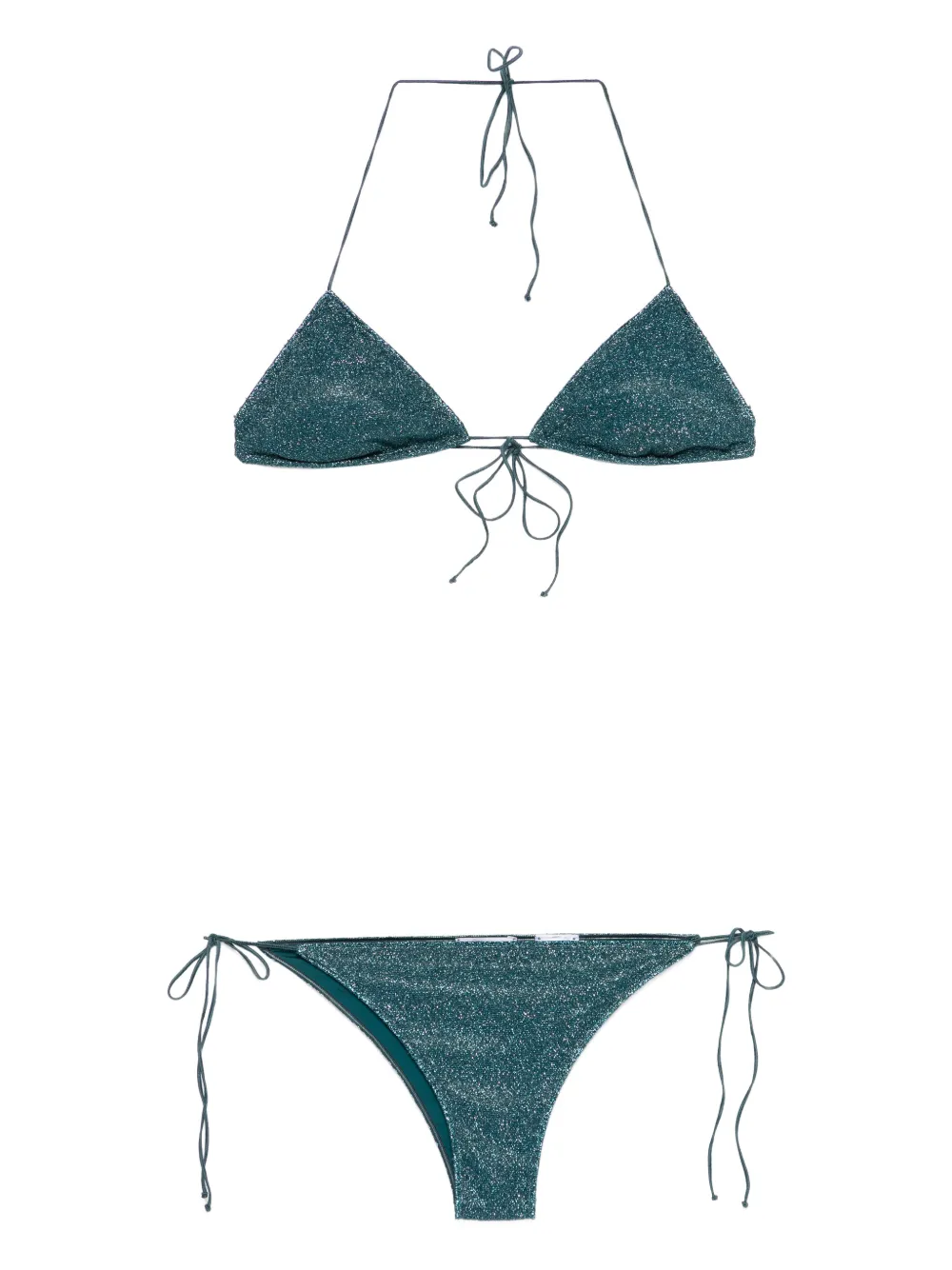 Oséree triangle-cup tie bikini - Blu