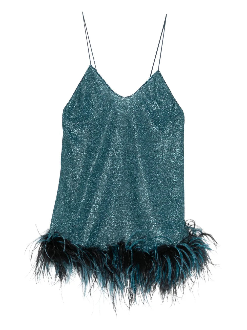 Oséree V-neck mini dress - Blu