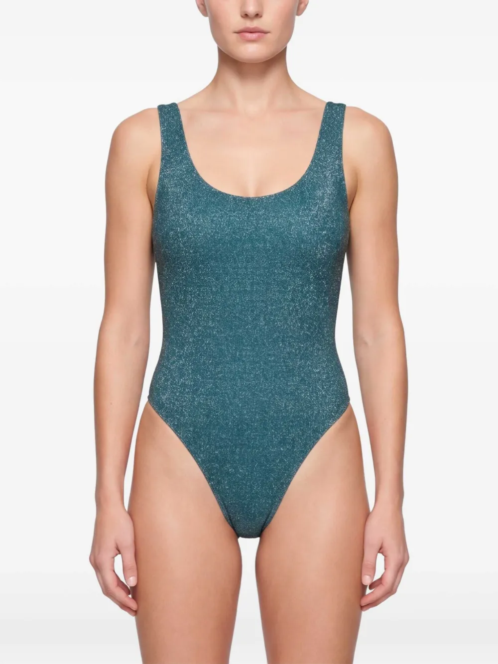 Oséree Glanzend badpak Blauw