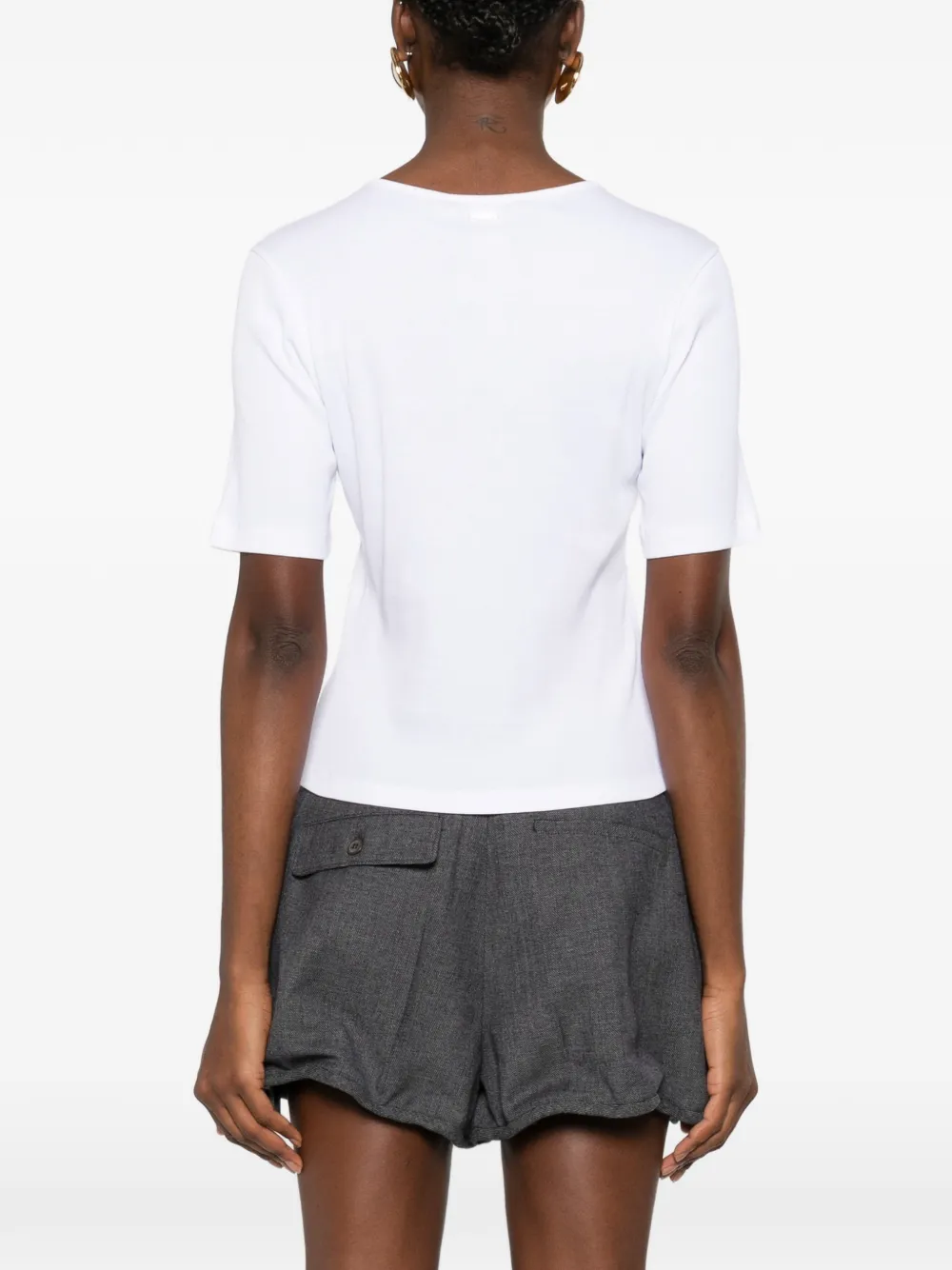 TWINSET T-shirt met bloemenpatch Wit