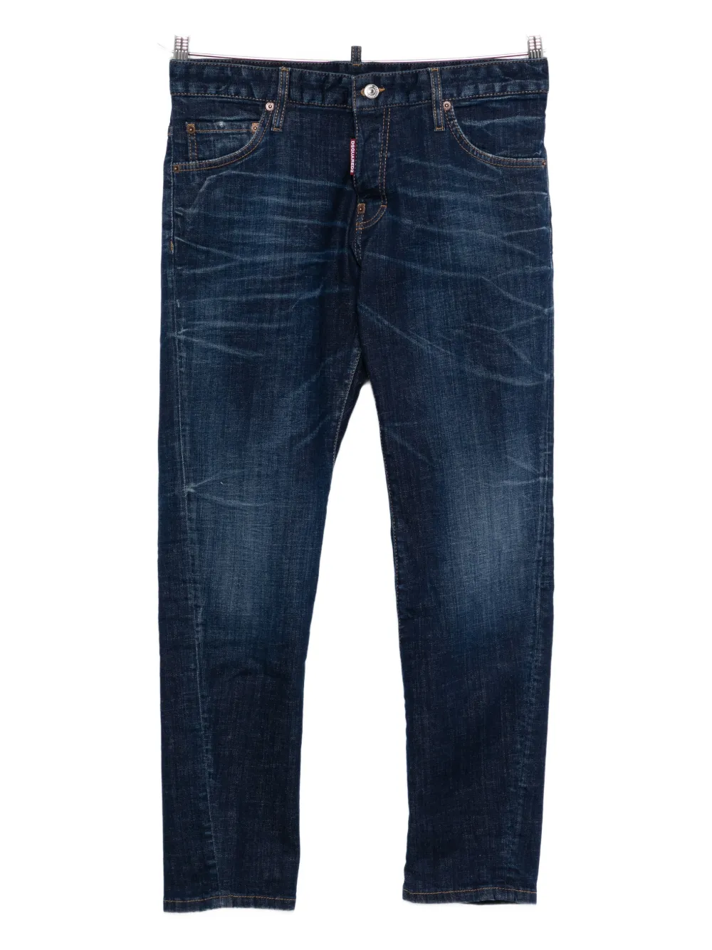 DSQUARED2 logo-patch jeans - Blu