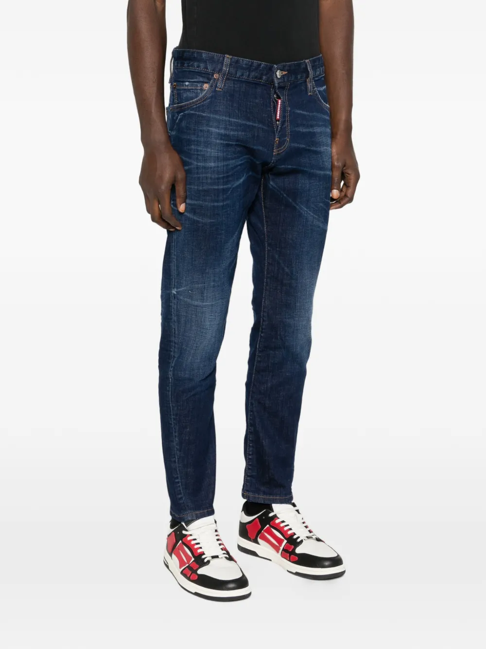 DSQUARED2 Jeans met logopatch Blauw