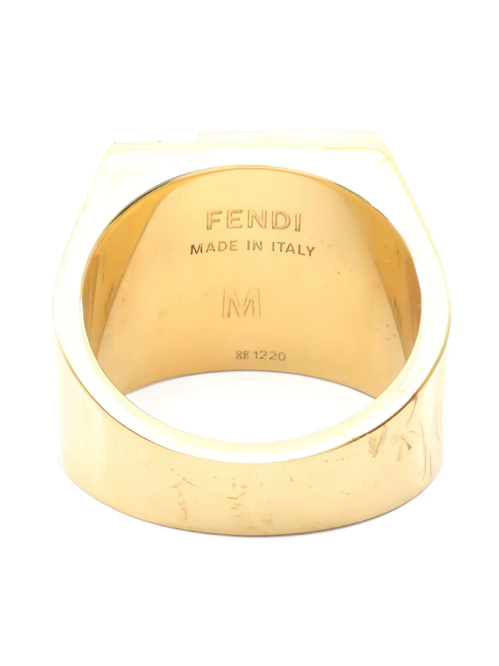 Fendi Pre-Owned Anello con logo - Oro