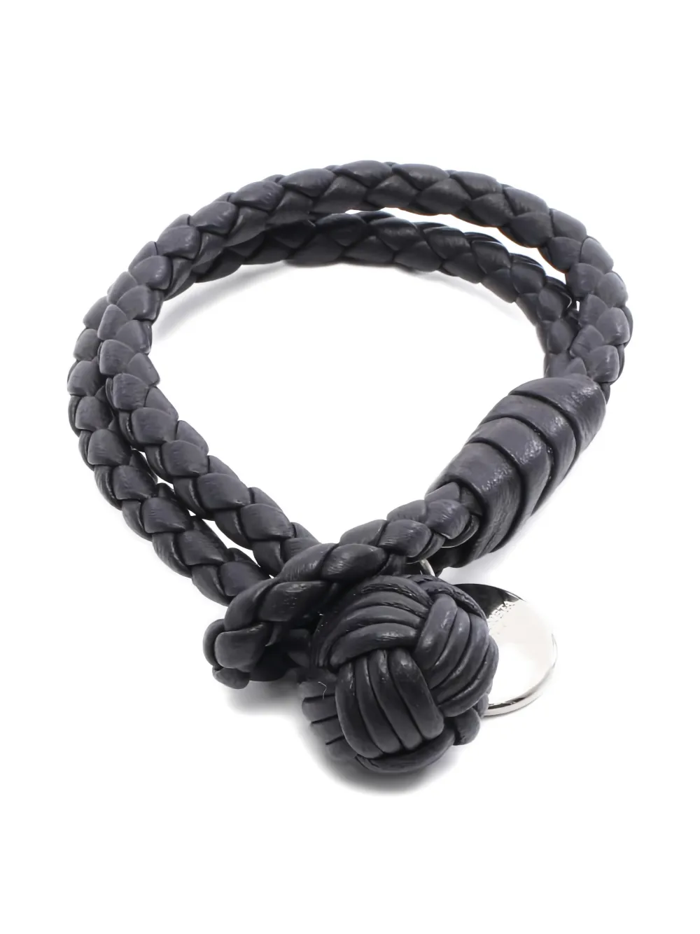 Bottega Veneta Pre-Owned Bracciale Intrecciato in pelle - Nero
