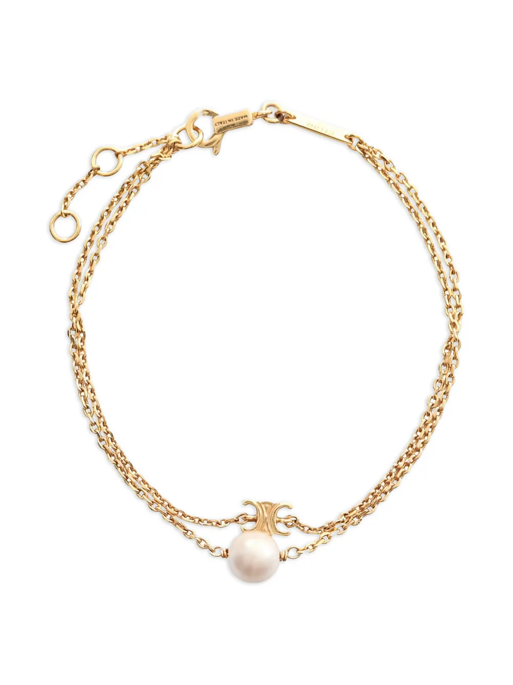 Celine Pre-Owned Bracciale Les Perles - Oro