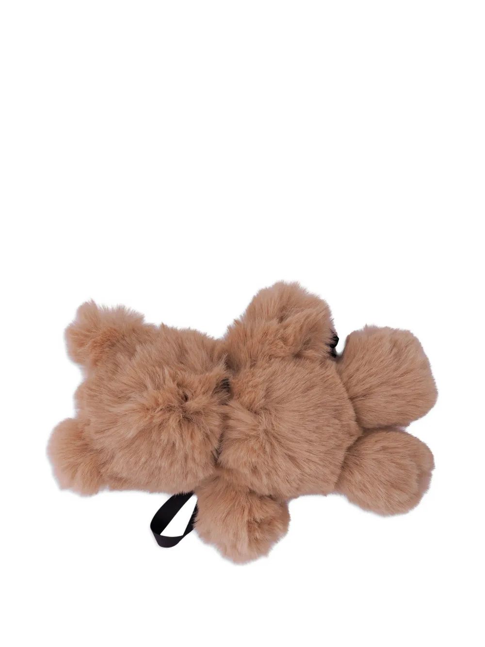 Monnalisa faux-fur bow keychain - Brown