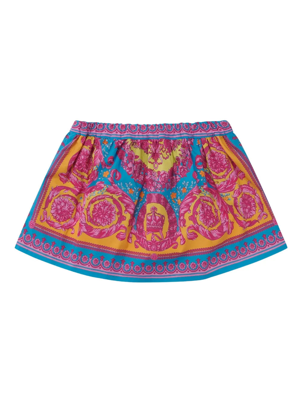 Versace Kids print skirt - Geel