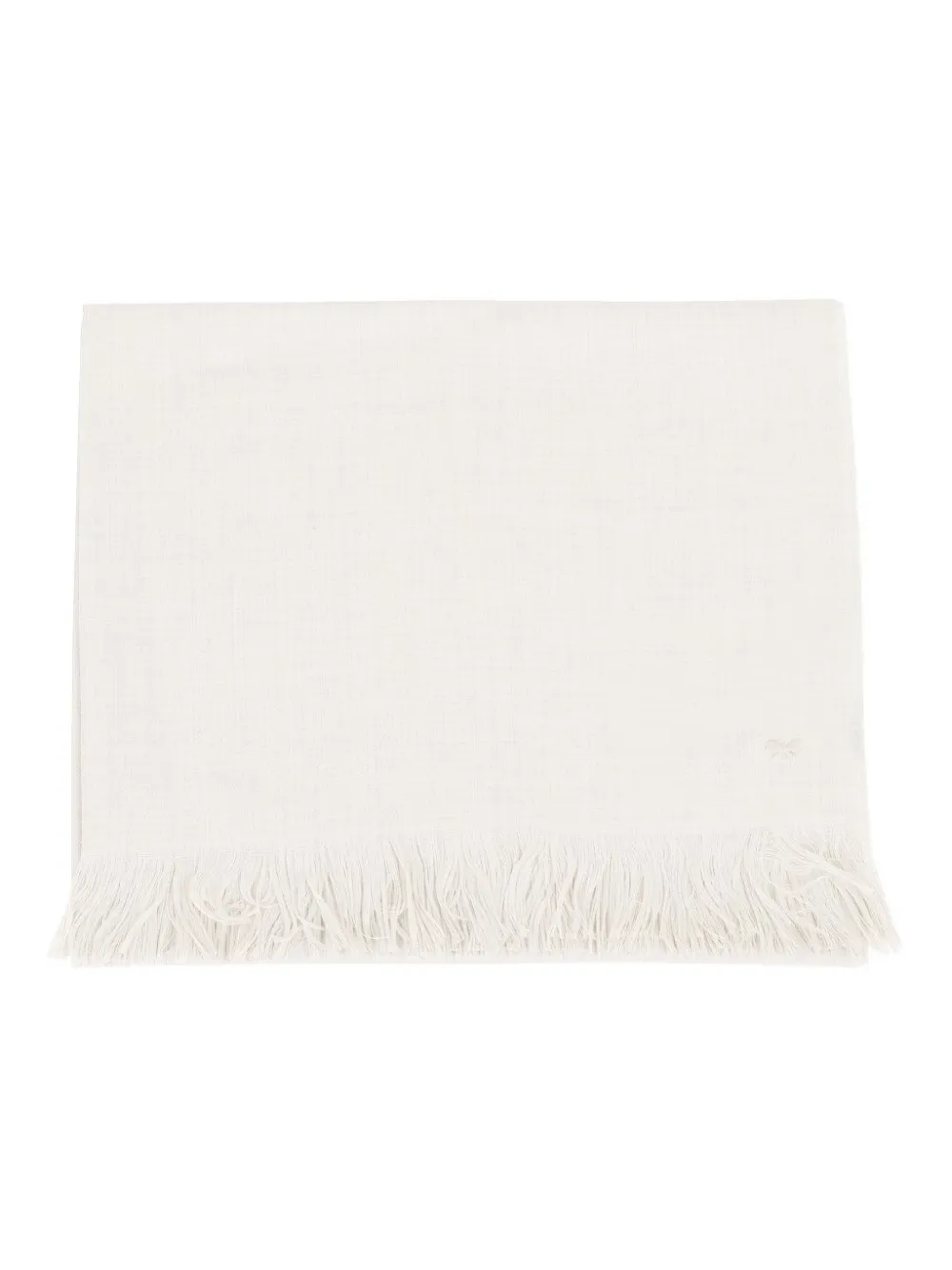 Weekend Max Mara Sciarpa con frange - Bianco