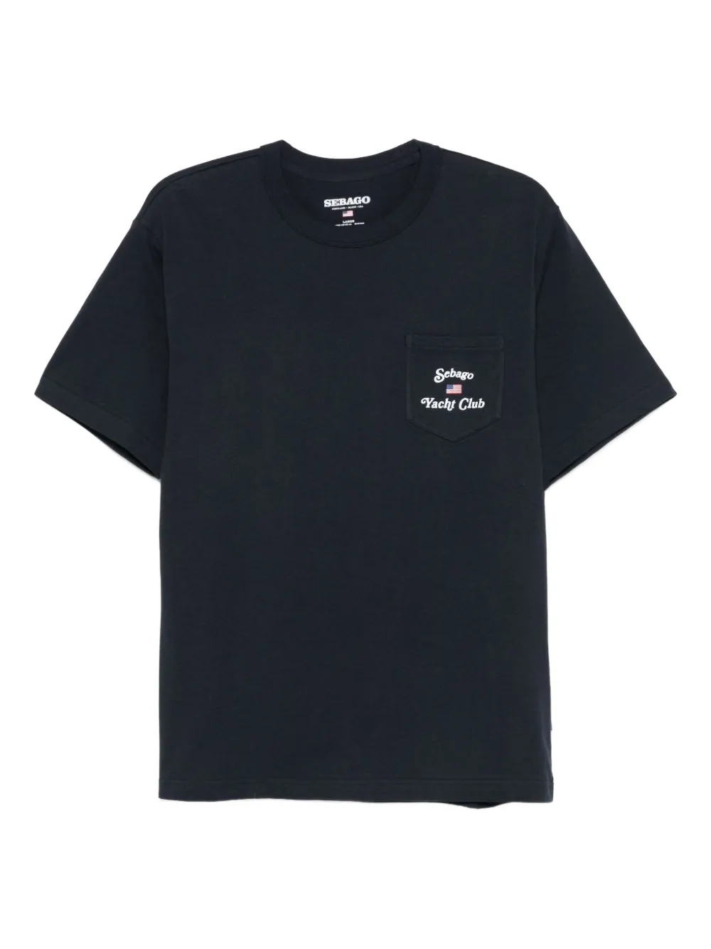 Sebago Howland flag-print pocket T-shirt - Nero