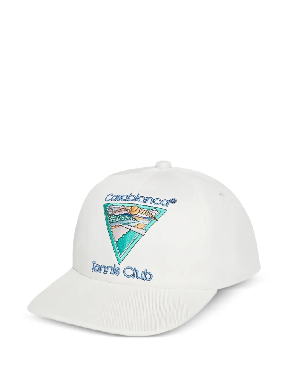 Casablanca embroidered cap hat - Bianco