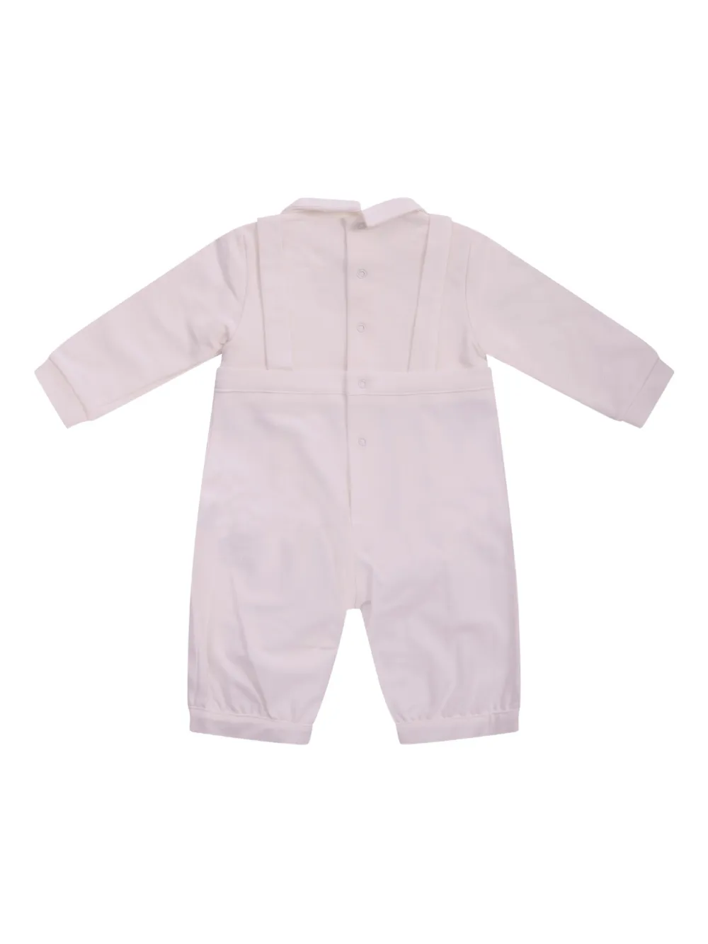 Il Gufo collared pleat babywear - Wit